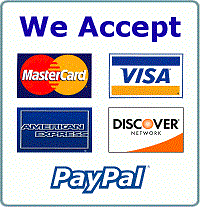 We Accept Credit Cards Paypal